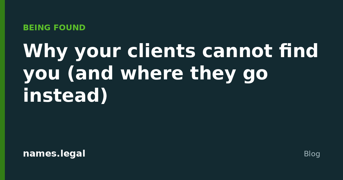 Pourquoi vos clients ne vous trouvent pas (et où ils vont à la place)